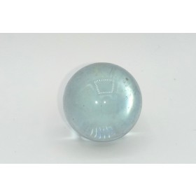 Glass marbles white transparent