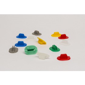 Plastic bases flexible, card stands
